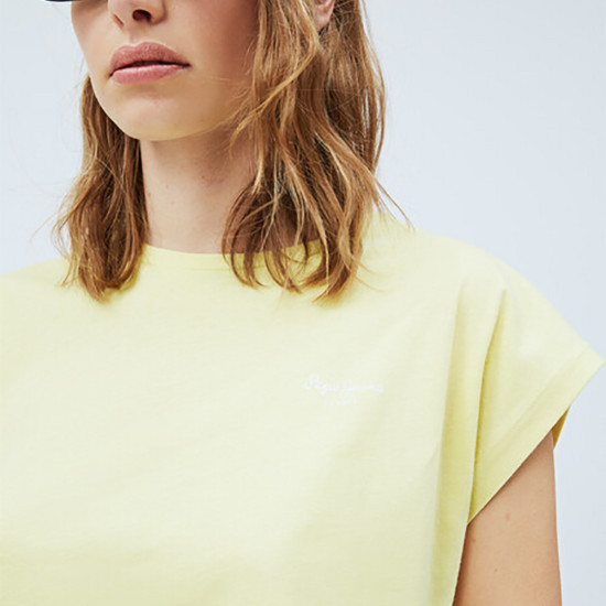Pepe Jeans Γυναικεία κοντομάνικη μπλούζα Bloom Basic T-Shirt With Logo